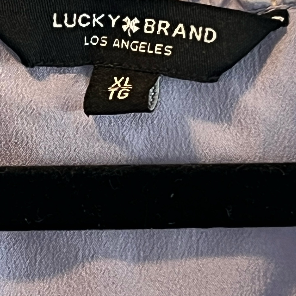 Lucky Brand Lavender Textured Top - Picture 3 of 4